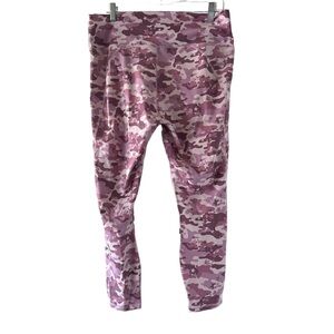 Fabletics Powerhold Purple Star Camo Leggings XXL